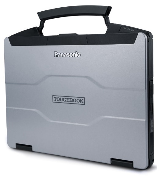 Le Toughbook de Panasonic - replié et portable comme une valise