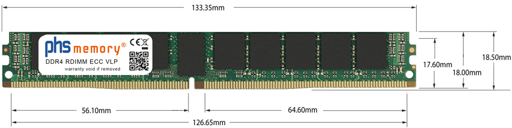 Abmessungen - Mémoire RAM DDR4 288Pin r 18 18 jpg