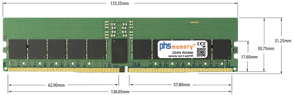 Abmessungen - Mémoire RAM DDR5 288Pin r 10 jpg