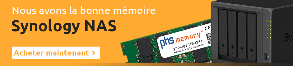 PHS-memory pour système Synology NAS - Achetez maintenant